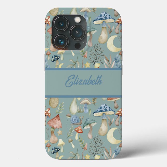 Magical Mushroom Mystical Hygge Personalized Case-Mate iPhone Case (Back)