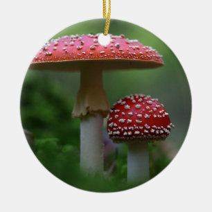 Magical Mushrooms Ornament Round