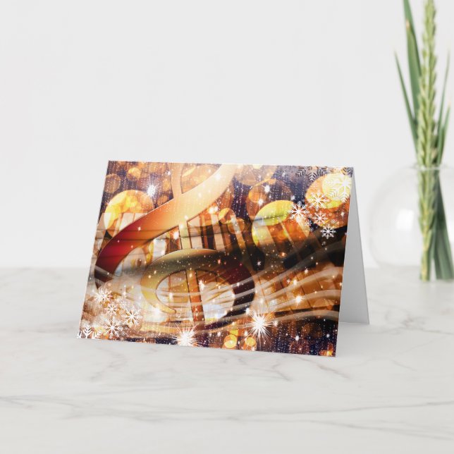 magical music note piano teacher festive holiday (Front)