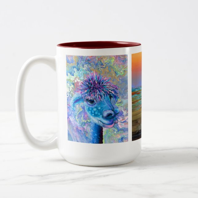 magical mystical alpacas mug (Left)