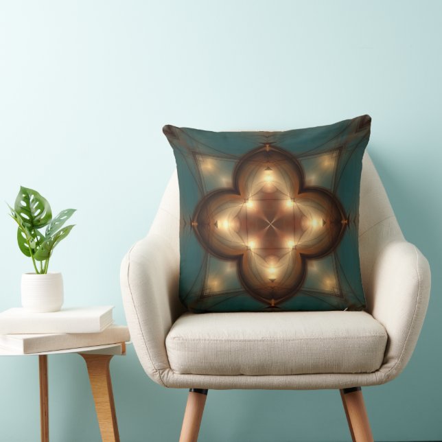 Magical mystical glossy pattern throw pillow (Chair)