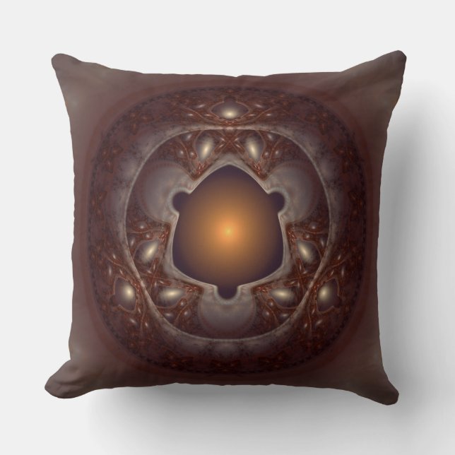 Magical mystical glossy pattern throw pillow (Front)