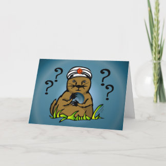 Magical Mystical Groundhog Card