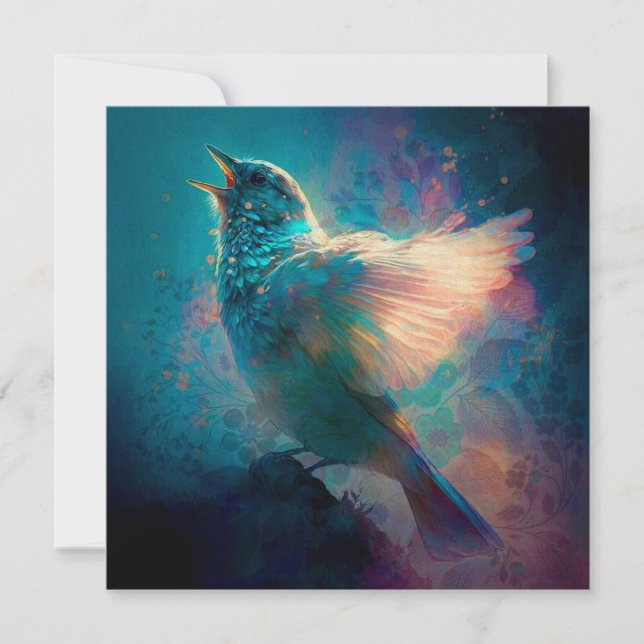 Magical Mystical Songbird Singing Its Song (Front)