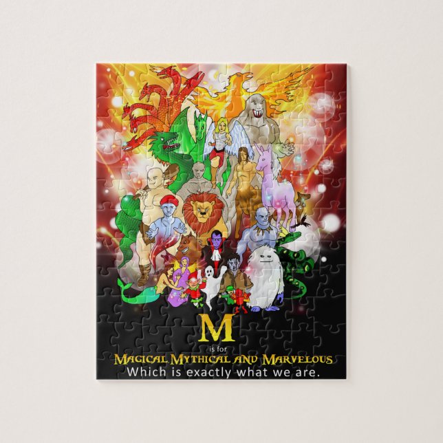 Magical Mythical and Marvelous Creatures Puzzle (Vertical)