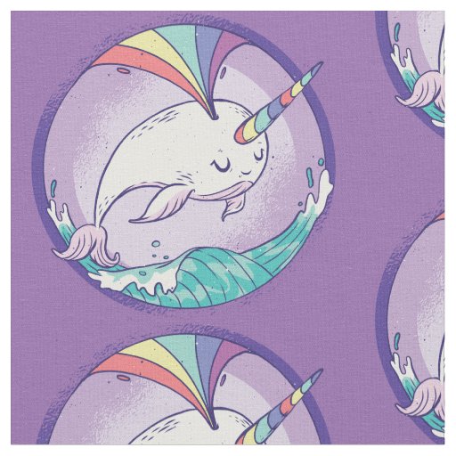 Magical Narwhal Fabric