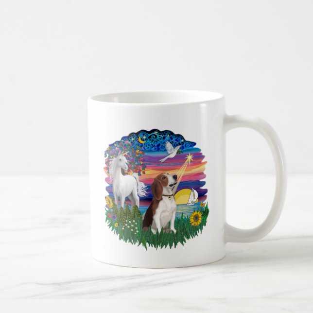 Magical Night - Beagle 2 Coffee Mug (Right)