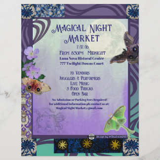 Magical Night Market Event Flyer