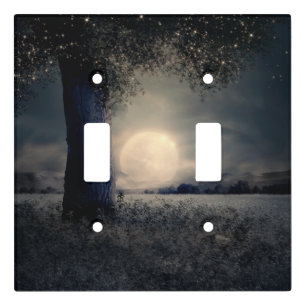 Magical Night Moon Light Switch Cover