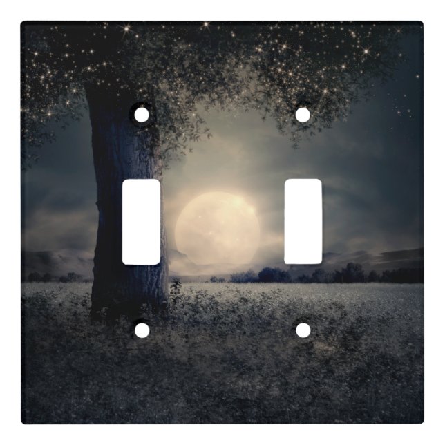 Magical Night Moon Light Switch Cover (Front)