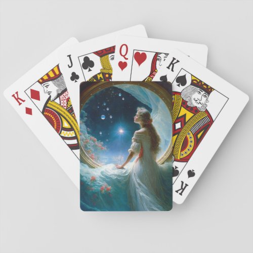 Magical Night Scene Fantasy Art Playing Cards