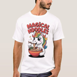 Magical Noodles Unicorn Ramen Lover Kawaii T-Shirt