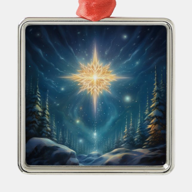 Magical North Star Christmas Ornament (Front)