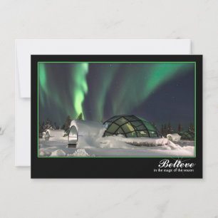 Magical Northern Lights Christmas Card