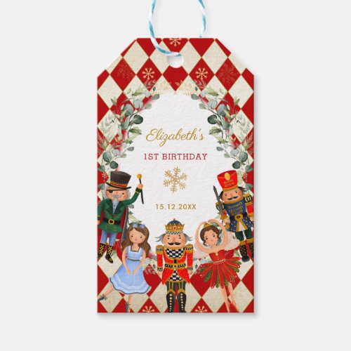 Magical Nutcracker Winter Birthday Holiday Party Gift Tags