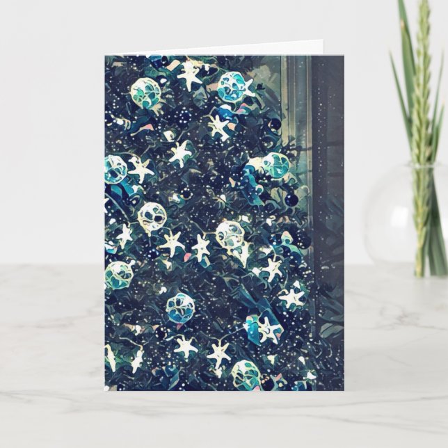 Magical Ocean Christmas Holiday Card (Front)