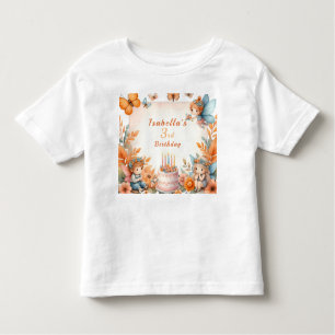 Magical Orange Fairy garden - Birthday  Toddler T-shirt