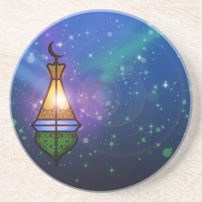 Magical Oriental Lantern - Sandstone Coaster (Front)