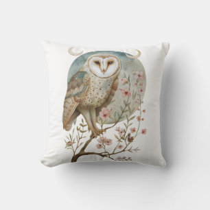 Magical Owl Throw Pillow