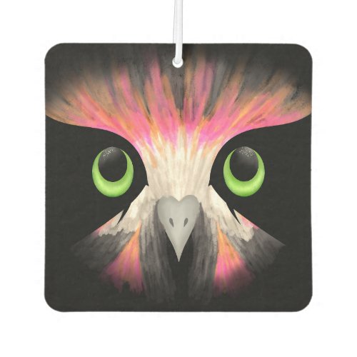 Magical Owl with Neon Feathers Air Freshener