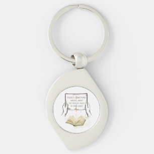 Magical Pages Reading Nook Wall Art Book Lover Keychain