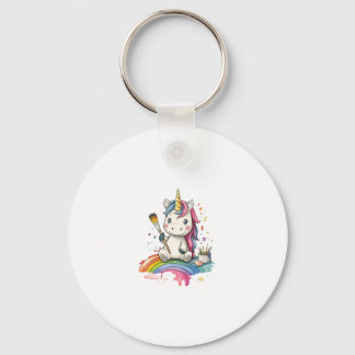 Magical Painter Unicorn (1) Keychain