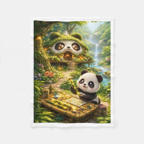 Magical Panda Forest Blanket
