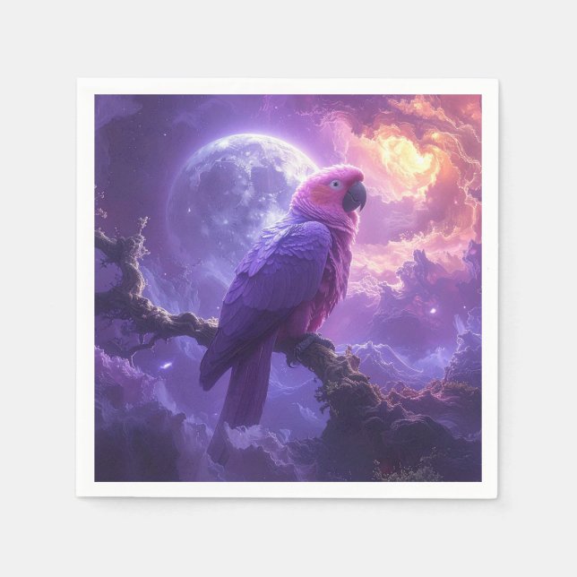 Magical Parrot Napkins (Front)