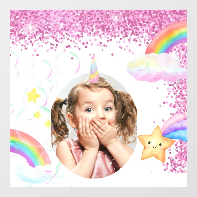 Magical Party Photo Window Cling (Sheet)