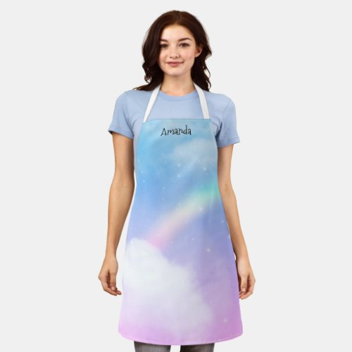 Magical Pastel Clouds and a Rainbow Apron