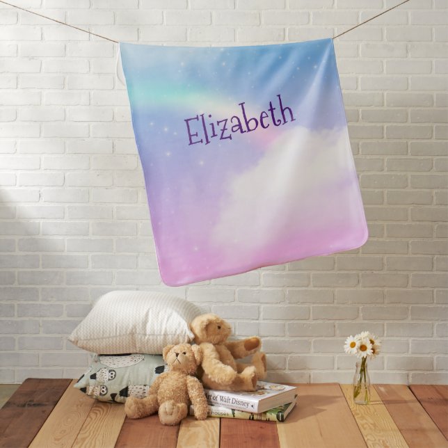 Magical Pastel Clouds and a Rainbow Baby Blanket (In Situ)