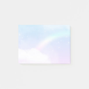Magical Pastel Clouds and a Rainbow Post-it Notes