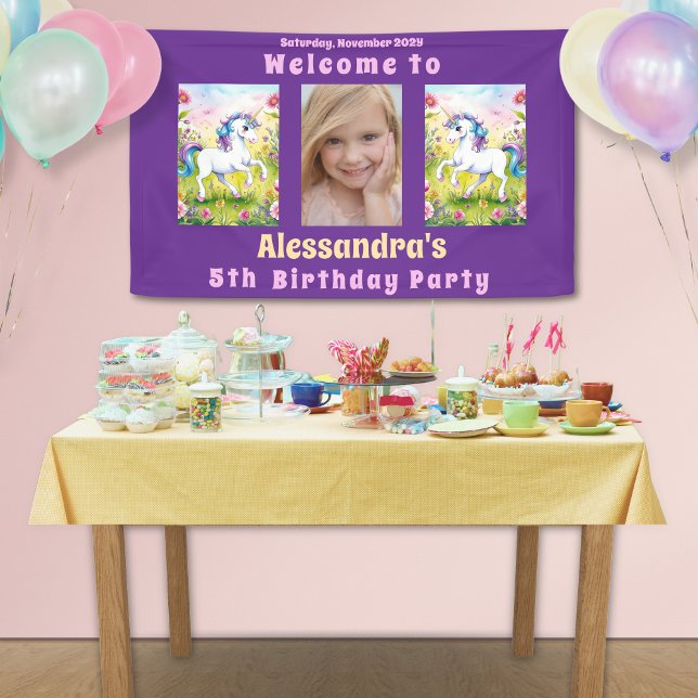 Magical Pastel Custom Birthday Photo Banner (Creator Uploaded)