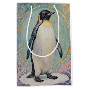 Magical Pastel Penguin Medium Gift Bag