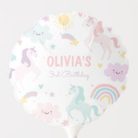 Magical Pastel Unicorn Rainbow Birthday Party
