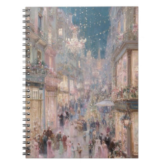 magical pastel Victorian painting notebook