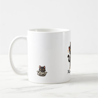 Magical Paws - Personalized Ziggy Black Cat Coffee Mug