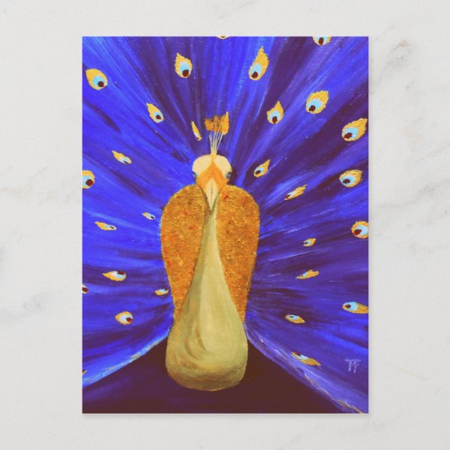 Magical Peacock Postcard (Front)
