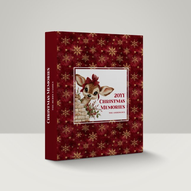 Magical Peeking Fawn Holiday Keepsake Binder (Magical Peeking Fawn Holiday Keepsake Binder)