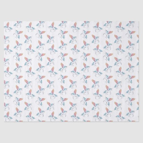 Magical pegasus unicorn pattern tissue paper