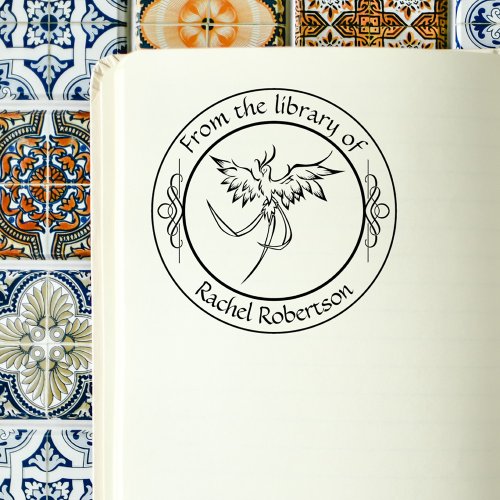 Magical Phoenix Symbol From The Library of Rubber Stamp