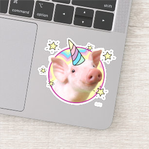 Magical Piglet Unicorn Sticker
