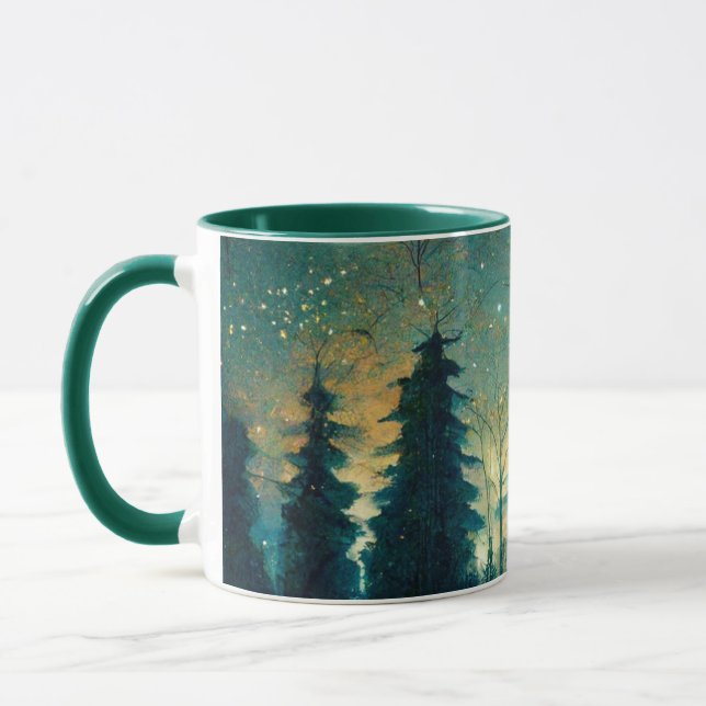 Magical Pine Forest Mug (Left)
