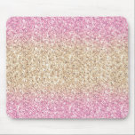 Magical Pink and Gold Glitter Ombre Mouse Pad<br><div class="desc">Whimsical and sparkly mousepad featuring faux gold and pink glitter ombre. The perfect gift for young students.</div>