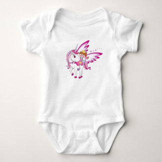 Magical Pink Fantasy Design for Girls Baby Bodysuit
