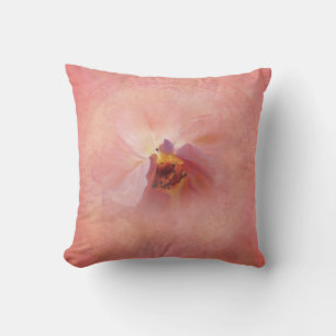 Magical Pink Flower Throw Pillow