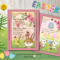 Magical Pink Letter from the Easter Bunny 