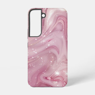 Magical Pink Marble Background Seamless Samsung Galaxy S22 Case