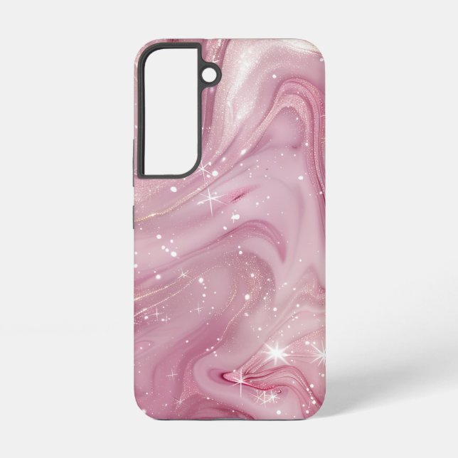 Magical Pink Marble Background Seamless Samsung Galaxy Case (Back)