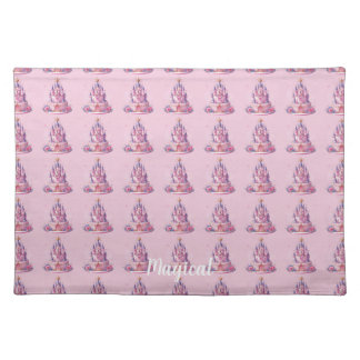 Magical Pink Princess Castle Cloth Placemat